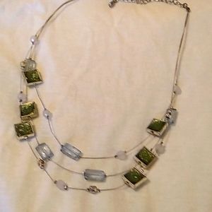 Blue and green necklace